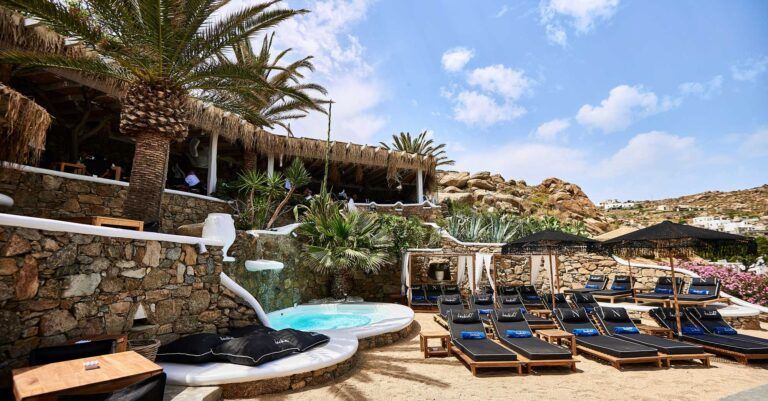 Beach Clubs con Mejor Diseño en Mykonos