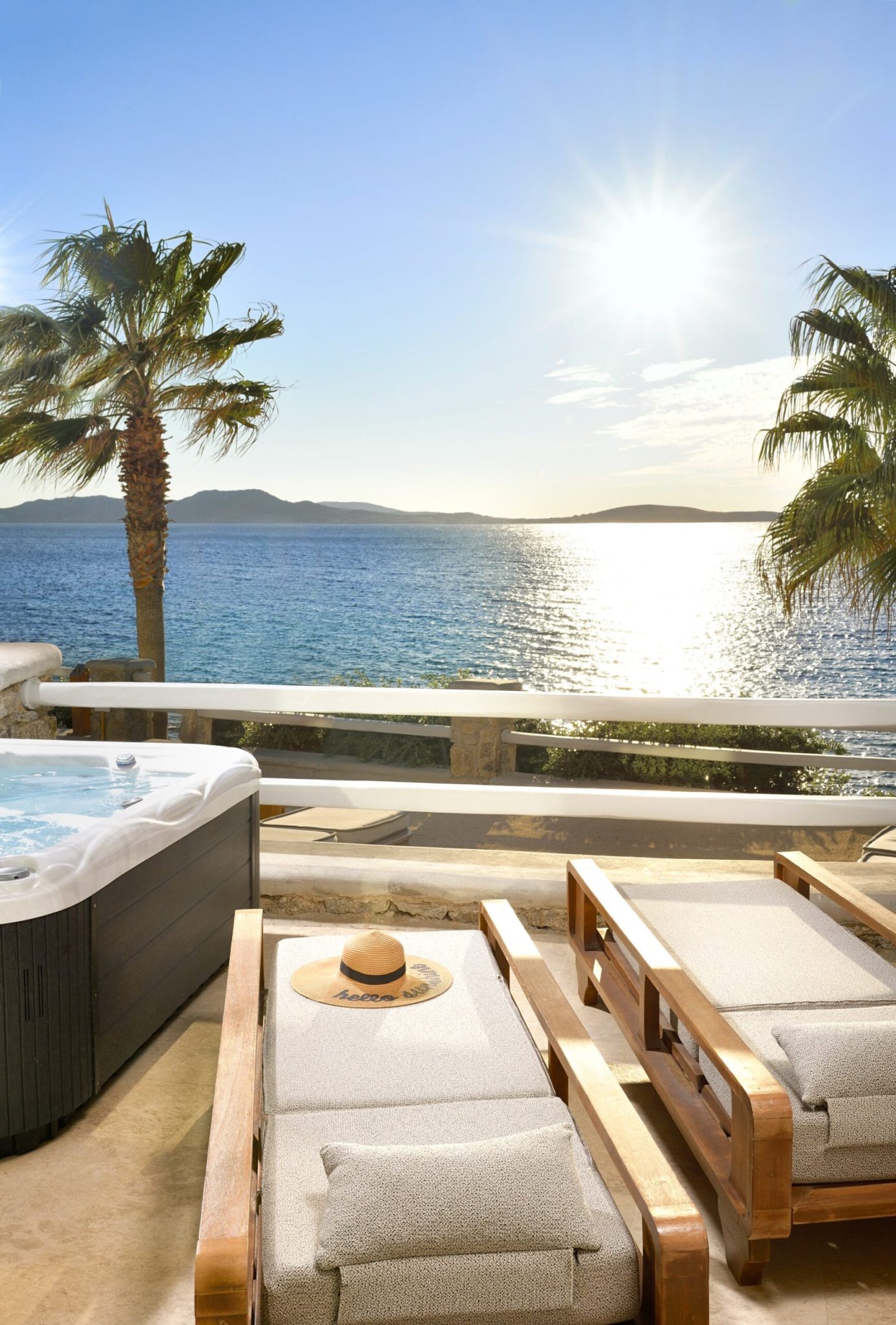 Suite frente al mar con jacuzzi en Anax Resort and Spa Mykonos