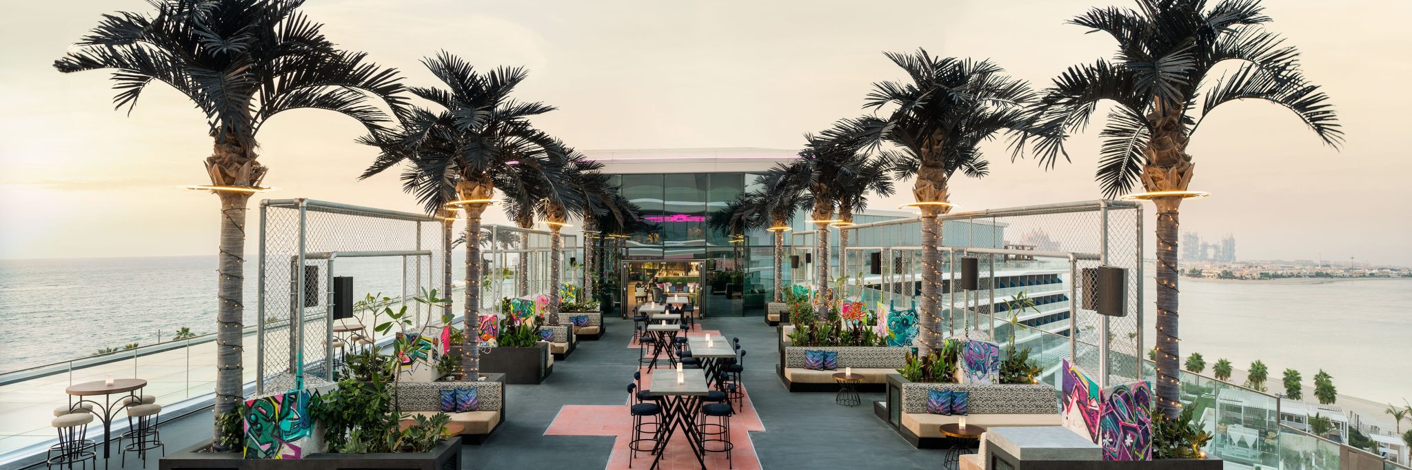 SoBe, rooftop lounge con aire de Miami en el W Dubai The Palm