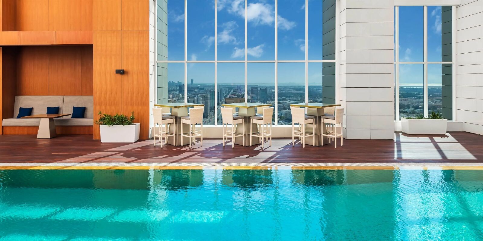 AT25 rooftop en la planta 25 del Marriott Hotel Downtown Abu Dhabi